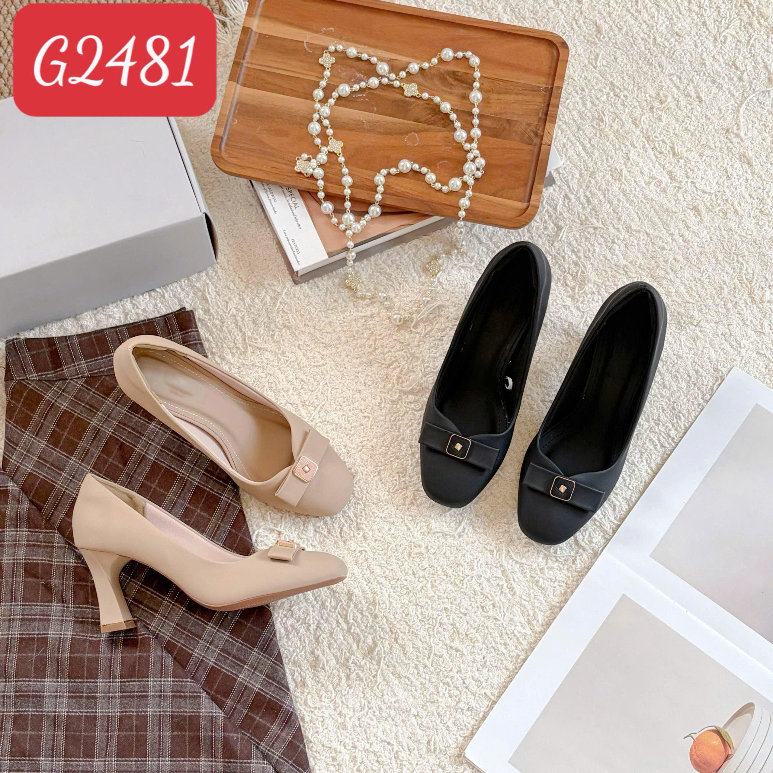 Giày cao gót bít 7 CM  - Mã Đặt Hàng G2481