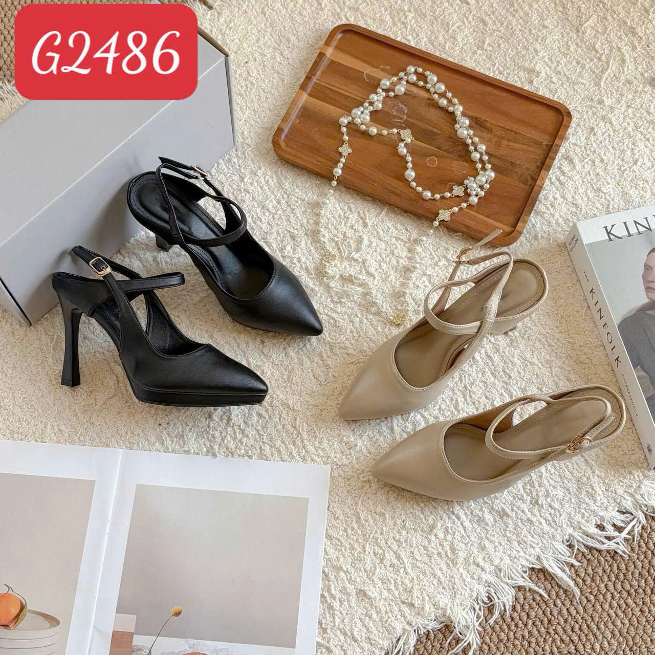 Sandal bít mũi 10CM - Mã Đặt Hàng G2486