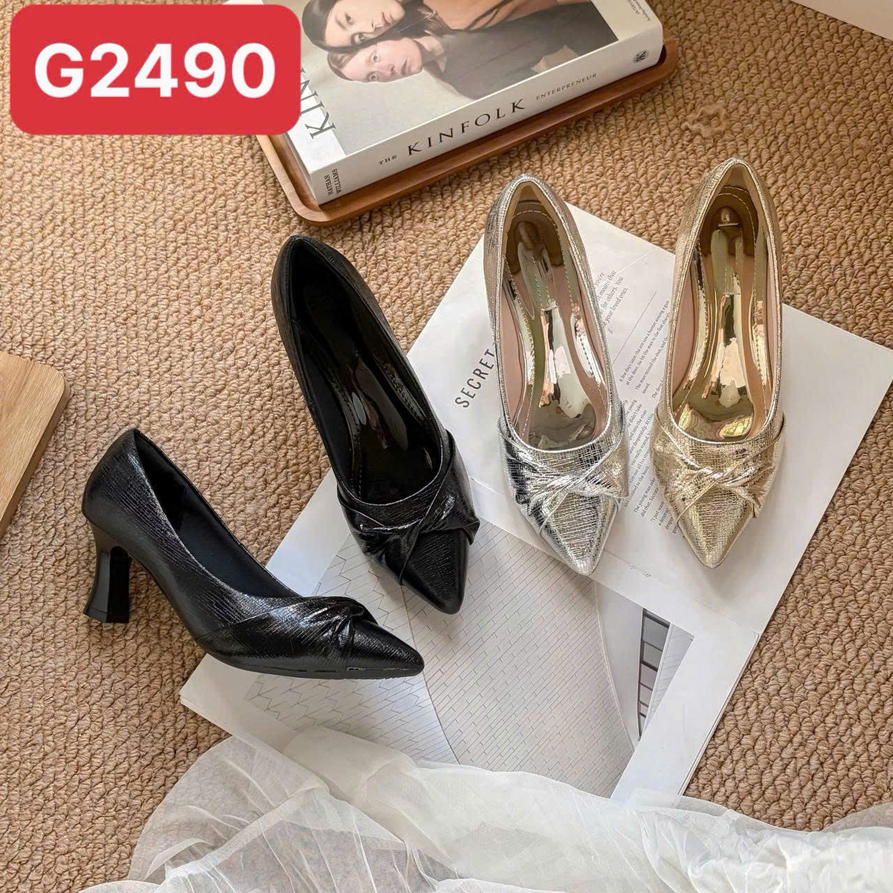 Giày cao gót bít 6 CM  - Mã Đặt Hàng G2490