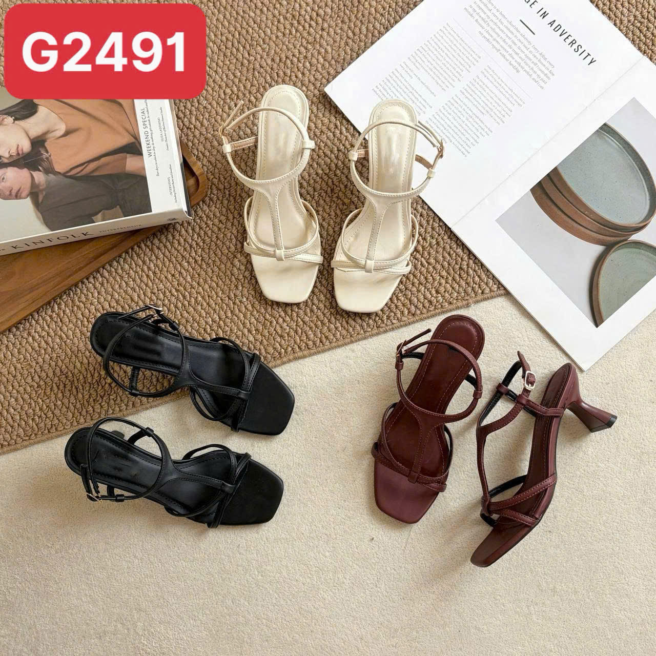 Sandal cao gót 6 CM - Mã Đặt Hàng G2491