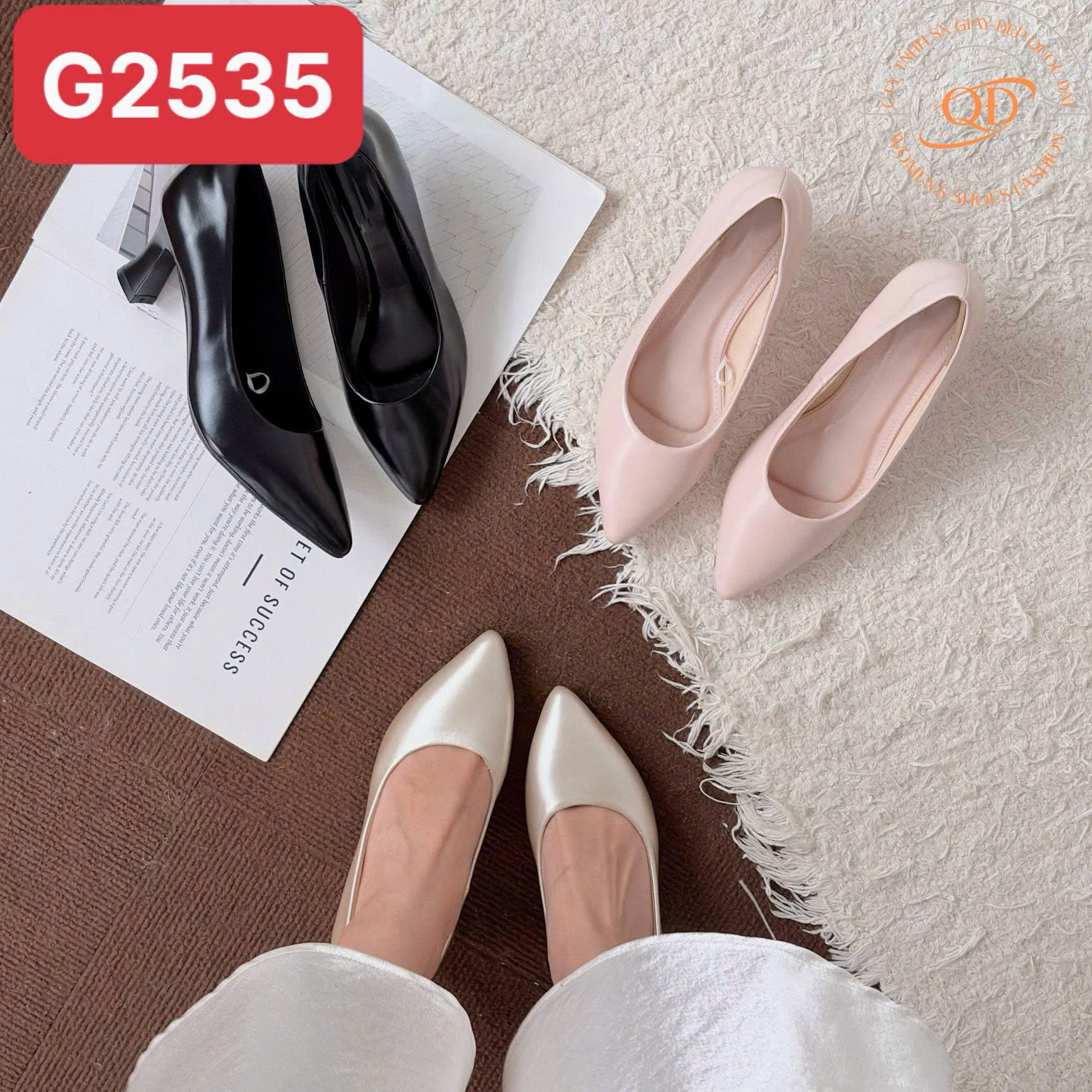 Giày cao gót bít 6CM  - Mã Đặt Hàng G2535